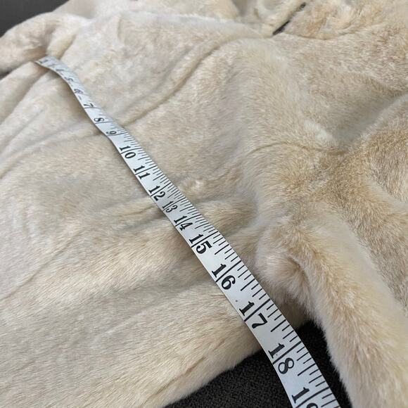 Women’s Cream Faux-Fur Nehru Collar Jacket by Ideology Sz XS - Picture 4 of 6